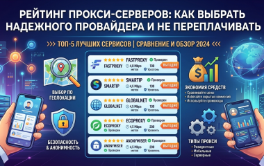 Рейтинг прокси-серверов: как выбрать надежного провайдера и не переплачивать
